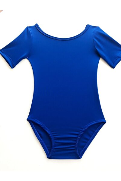 LULLY KİDS Lully Kıds Jimnastik Bale Antreman Saks Mavi Kız Çocuk Mayosu Kısa...