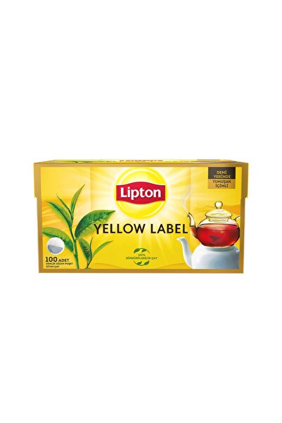 Lipton أكياس إبريق الشاي ذات العلامة الصفراء 100 قطعة