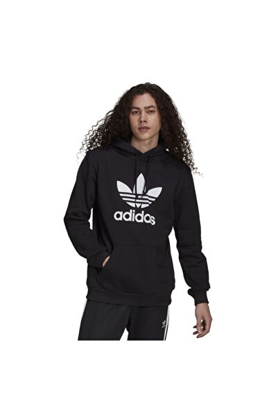 adidas H06667-e سويت شيرت تريفويل هودي للرجال باللون الأسود