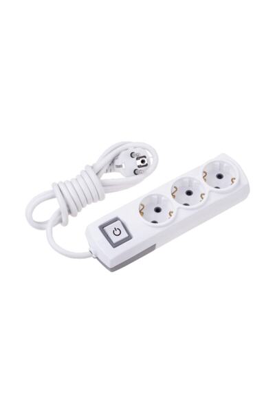 KORÇAM 3-مقبس مجموعة مؤرض بمفتاح 5 أمتار