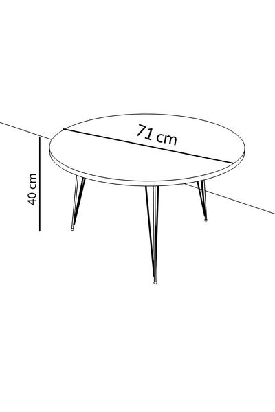 Remaks Elit Paris Orta Sehpa Orta Masa - Meşe