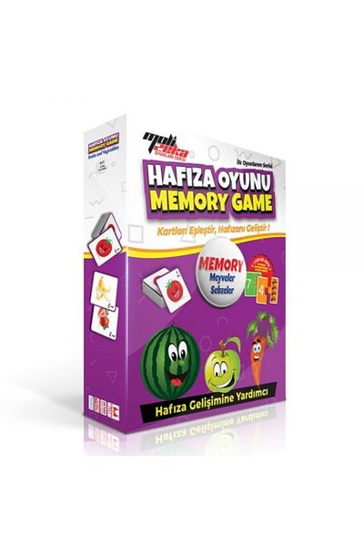 Moli Toys لعبة Moli 2in1 Memory Fruits and Vegetables Find His Wife Matching
