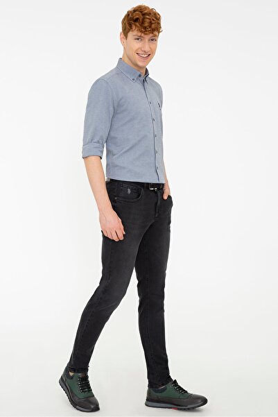 U.S. Polo Assn. 22k Getta Denim Antrasit Gri Pantolon