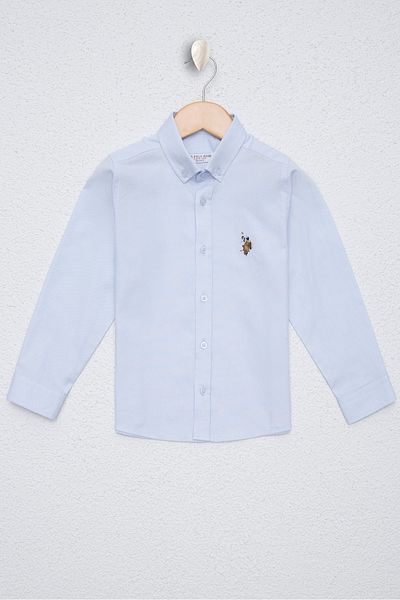 U.S. Polo Assn. Cămașă albastră pentru băiat