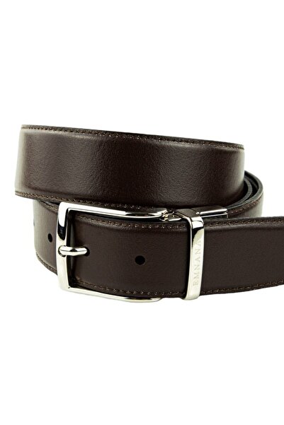 EMNANA Dana Derisi Iki Taraflı Kemer - Kahverengi