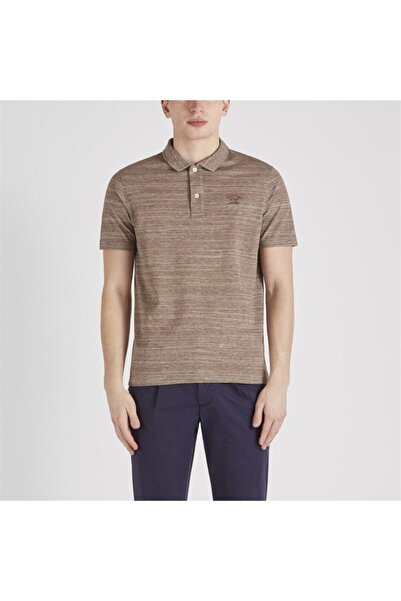 PAUL&SHARK Tricou maro cu guler polo pentru bărbați