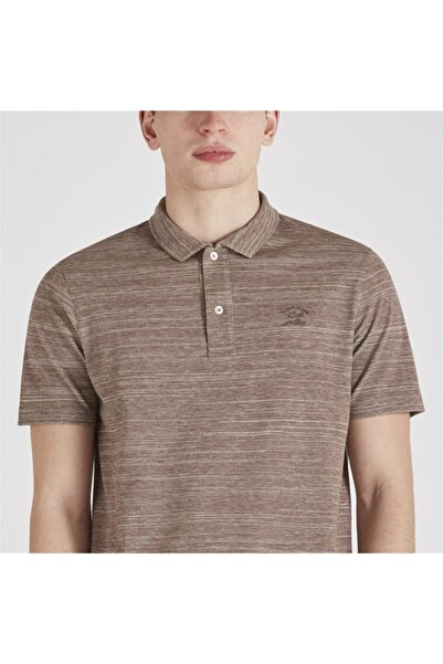 PAUL&SHARK Tricou maro cu guler polo pentru bărbați