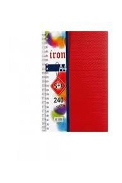 Alfa 240 Yaprak 5+1 Ayraçlı Pipi Kapak Defter RASTGELE RENK GÖNDERİLECEKTİR