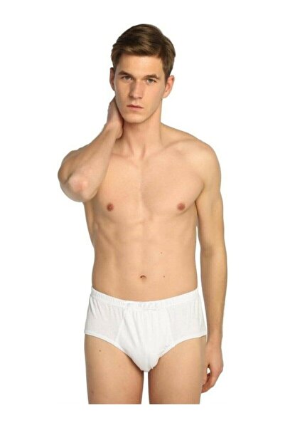 Tutku 6-Piece White Men's Kom Slip Silver 3006 XL Size Panties