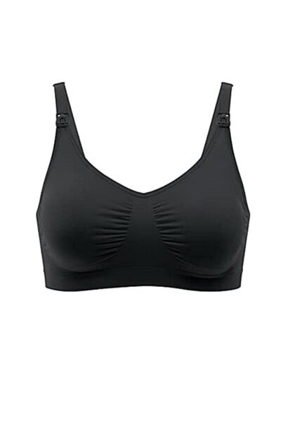 Genel Markalar Toparlayıcı İki Katlı Minimizer Siyah Emzirme Sütyeni