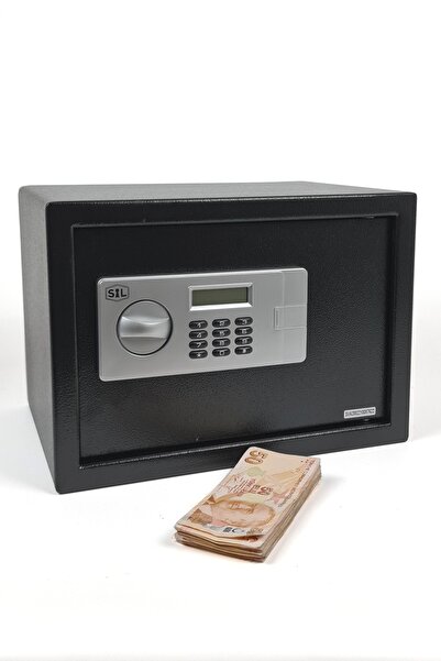 Binbirreyon Dijital Para Kasası Elektronik Şifreli Raflı Çelik Kasa 9,45kg 25...