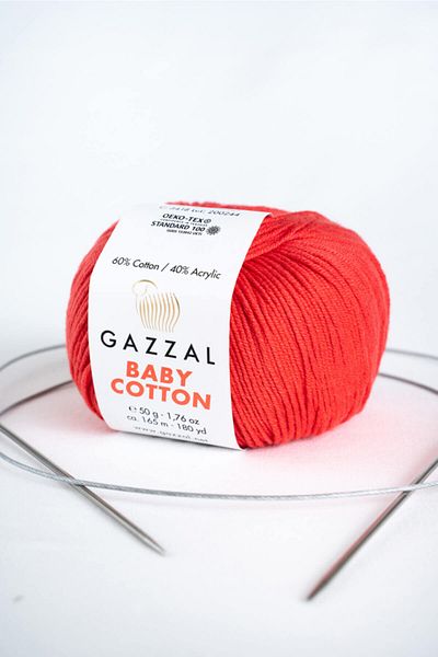 Gazzal Baby Cotton 50gr Amigurimi Punch Hand Knitting Yarn Desaryou (3418)