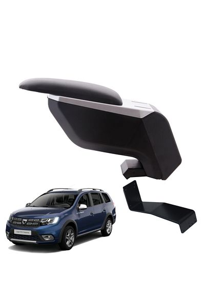 3 Tıkla Dacia Logan Mcv 2018 Gray-black Armrest Armrest with No-Punching Steel Legs