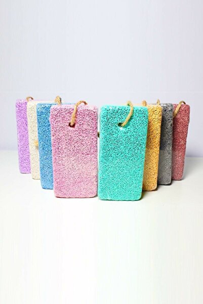 LOVYCO Topuk Ponza Taşı 1 Adet Banyo Ayak Törpü Topuk Ponza Taşı Klasik Karışık Renkli