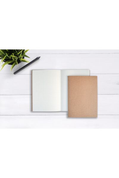 Fark Tanıtım Caiet de carouri Kraft din 2 bucăți cusut manual