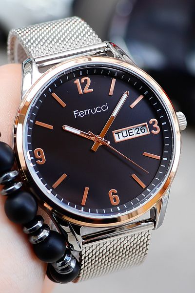 Ferrucci Men's Wristwatch with Bracelet Gift 190078