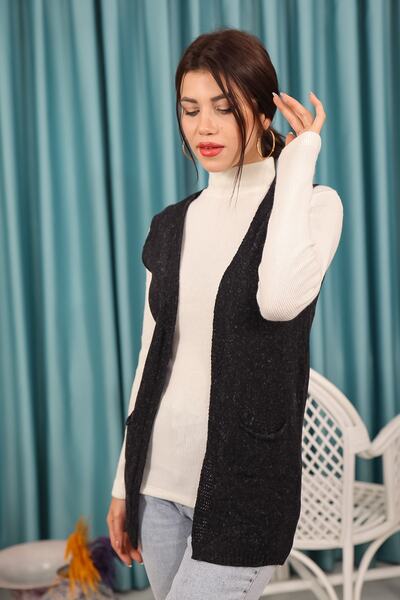 MAYSSTORE Tricotaj Cardigan negru