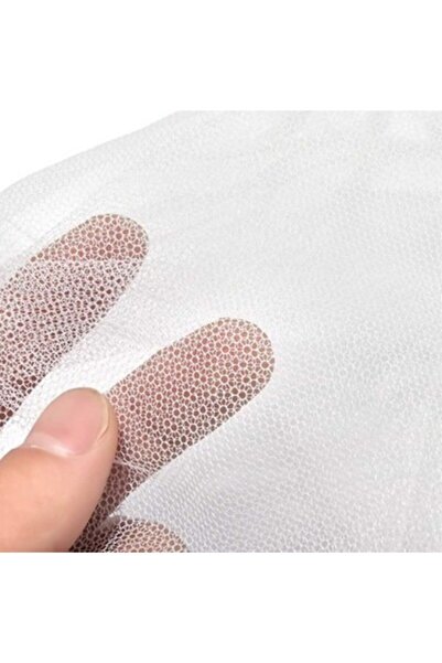 ACY STORE Cibinlik Tül 100 Cm X 150 Cm Hazır Kesilmiş Kristal Perde Tülü,