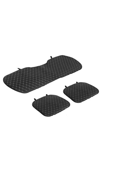 zifona Seat Favorit Δερμάτινο Μαξιλάρι Καθίσματος Αυτοκινήτου 3 τεμαχίων