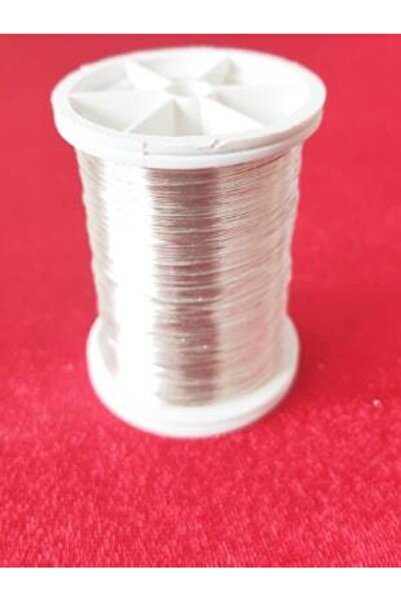 TUĞRA TABLO Bakır Tel Vernikli Beyaz Filografi Teli 50mt