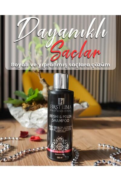 First Lima Professional Reishi & Polen Şampuan Yıpranmış Saçlara Özel Bakım Şampuanı 200 Ml