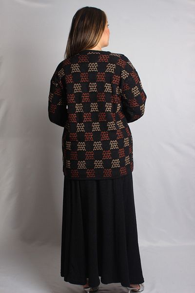 Sude My Black Jacket Skirt 2-Piece Knitwear Suit 817