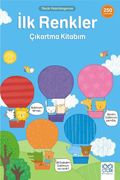 1001 Çiçek Kitaplar Ilk Renkler Çıkartma Kitabım - Kolektif Ilk Renkler Çıkar...