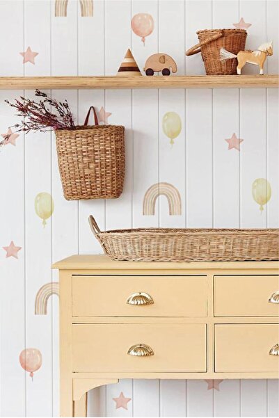 WALLHUMAN Gökyüzü Takımı Çocuk Odası Duvar Stickerı