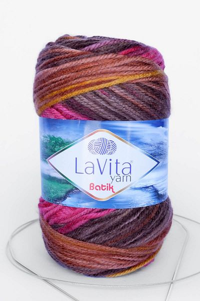 LaVita Yarn Batik, Hand Knitting Yarn, Taka Yarn (DG12-LOTUS)