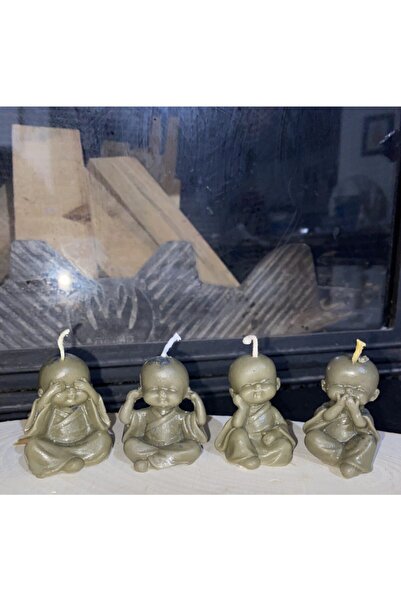 Soya Wax Buda Mum Dekor Set Hediyelik Dekoratif