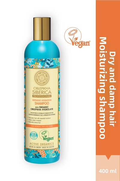 Natura Siberica شامبو الترطيب المكثف من أو إس للشعر العادي والجاف، 400 مل
