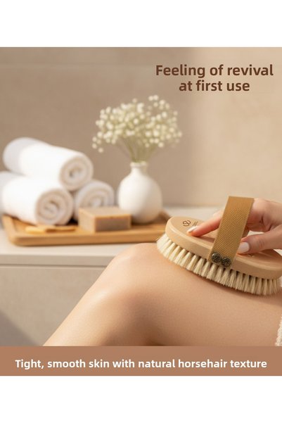 Lajel Premium 100% Natural Horsehair Cellulite Brush