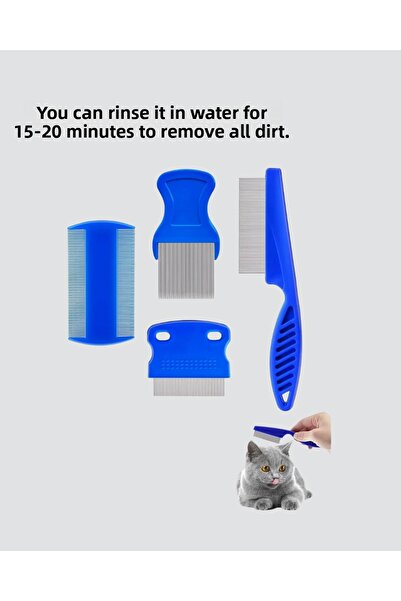 Belle Fusion Bfs 4-Piece Pet Hair Removal Set – Stainless Steel, Plastic, Practical and Hygienic Care