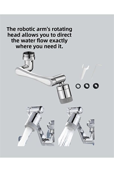 Belle Fusion Bfs Dual Water Flow Mode Faucet Head – 360 °   + 720 °   Fully Rotatable 3-Arm Structure