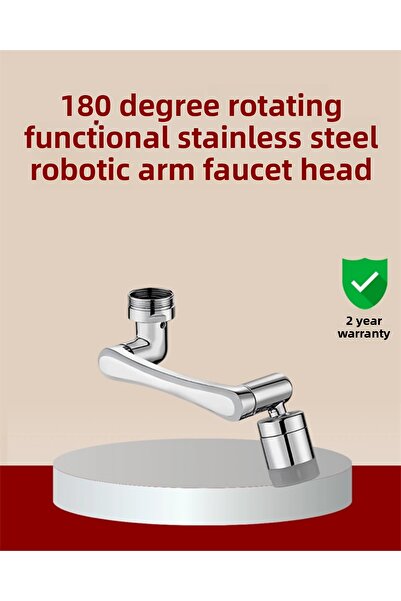 Belle Fusion Bfs 180 °   Rotatable Robotic Arm Faucet Head – 2 Modes Water Flow & Easy Installation