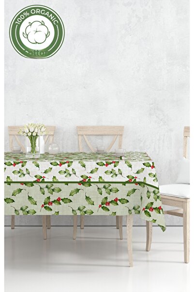 MOSHEYA HOME مفرش طاولة رقمي منقوش لعيد الميلاد مطبوع - 140 × 220 سم 140×240 ...