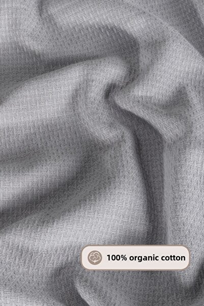 Elart Angel Pike Double Size 100% Cotton (200X220 cm) Gray