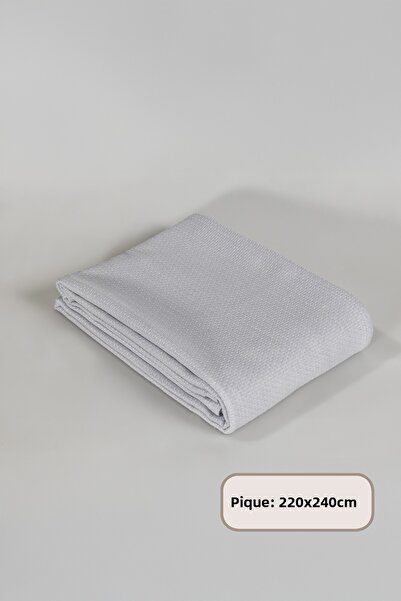 Elart Angel Pike Double Size 100% Cotton (200X220 cm) Gray