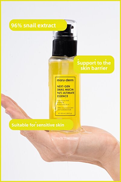Maru.Derm 96% Snail Extract Essence Tonic 100 ml - Next-Gen Snail Mucin 96% Ultimate Essence