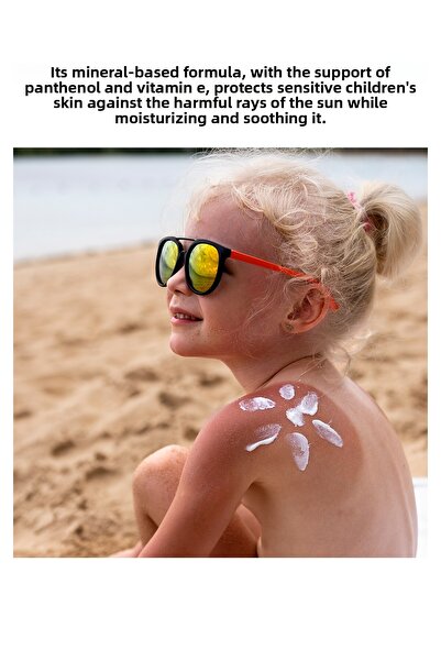 Greenlabel Children's Face and Body Cream High Protection Kids Sun Spf 50 Mineral Based Sunscreen Cream 100 ml