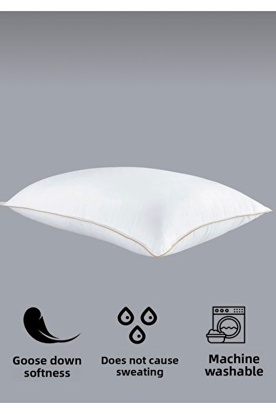 Uçkan home 2 τεμάχια χρυσό μαξιλάρι σειράς 1200gr νανο τζελ 50x70cm