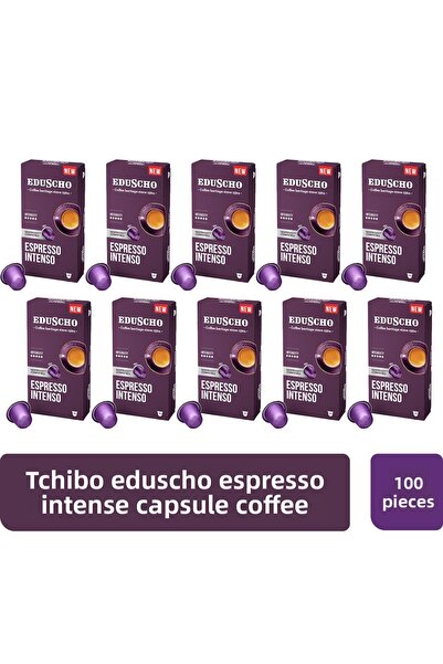 Tchibo قهوة إدوسشو إسبريسو إنتينسو كبسولات 100 كبسولة