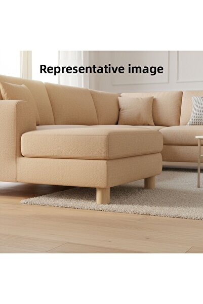 NZB Natural Wood Leg Unpainted Raw Cylinder Furniture Armchair Sofa Leg Including Metal Bracket Bohemian 10 cm