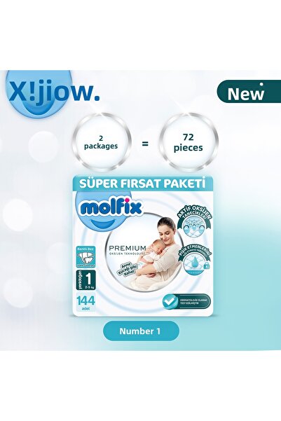 Molfix Premium Super Deal Package 1 Size 144 Pieces