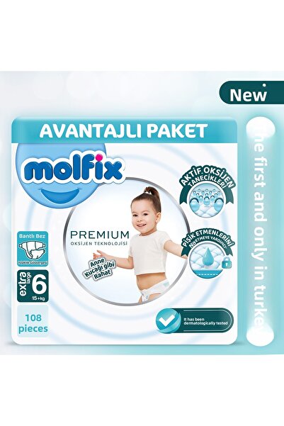 Molfix Premium Advantageous Package Size 6 108 Pieces