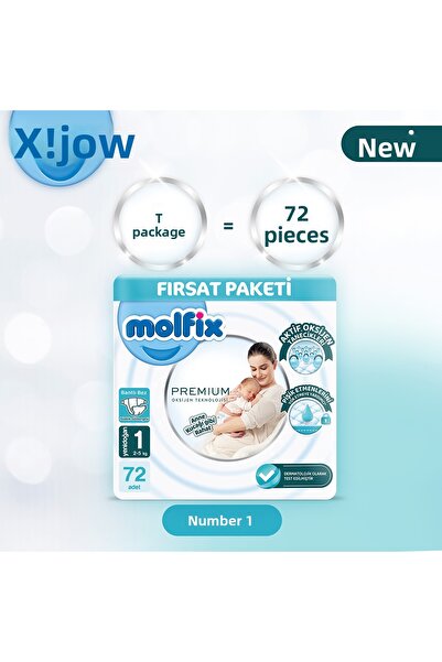 Molfix Premium Deal Package 1 Size 72 Pieces