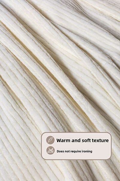 Elart Κουβέρτα Anna Διπλή Κρέμα Wellsoft (180x220 cm)