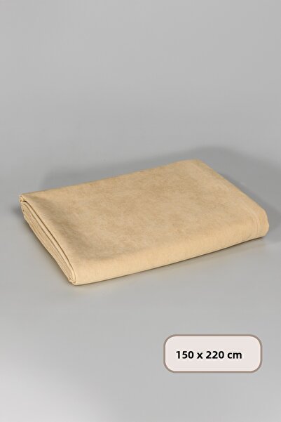 Elart Soft Velvet Tablecloth Rectangular (150X220 cm) Beige