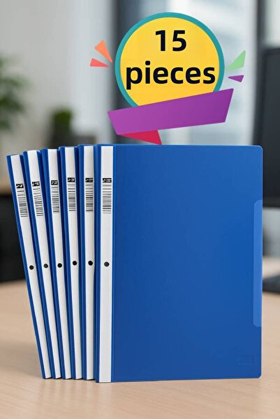 nistabolje 15 Pieces Blue Wire Binder A4 Economical Quality Office