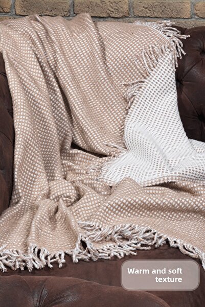 Elart Carlos TV Blanket Waffle Cotton (130x170 cm) Beige